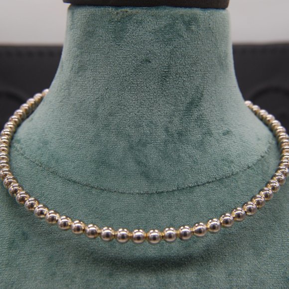 2 Chokers - One is stainless-steel beads all the way around - Picture 2 of 6